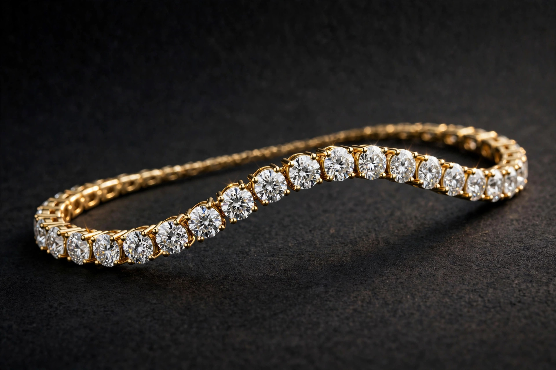 Moissanite tennis bracelet